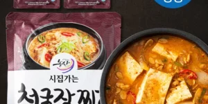 가성비최고 청국장찌개 160gx4팩무시래기 150g2팩데친곰취 180g1팩 베스트 8